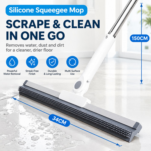Silicone squeegee mop - silicone,