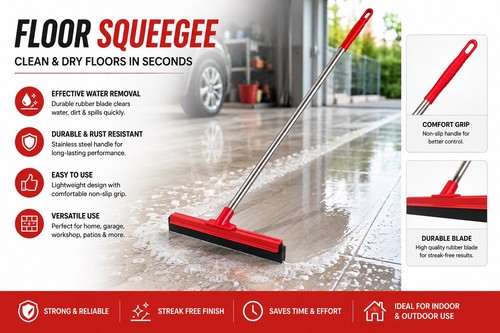 Vikan 55cm floor squeegee - 55cm,